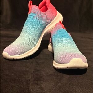 Skechers Women’s Gradient Slip-On Sneakers - Pink Blue Purple